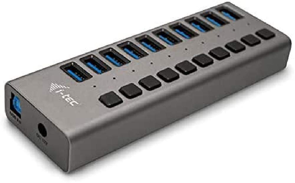 I-TEC USB 3.0 Charging HUB 10port port with external power adapter 48W 10x USB charging port for Tablets Notebooks Ultrabooks PC