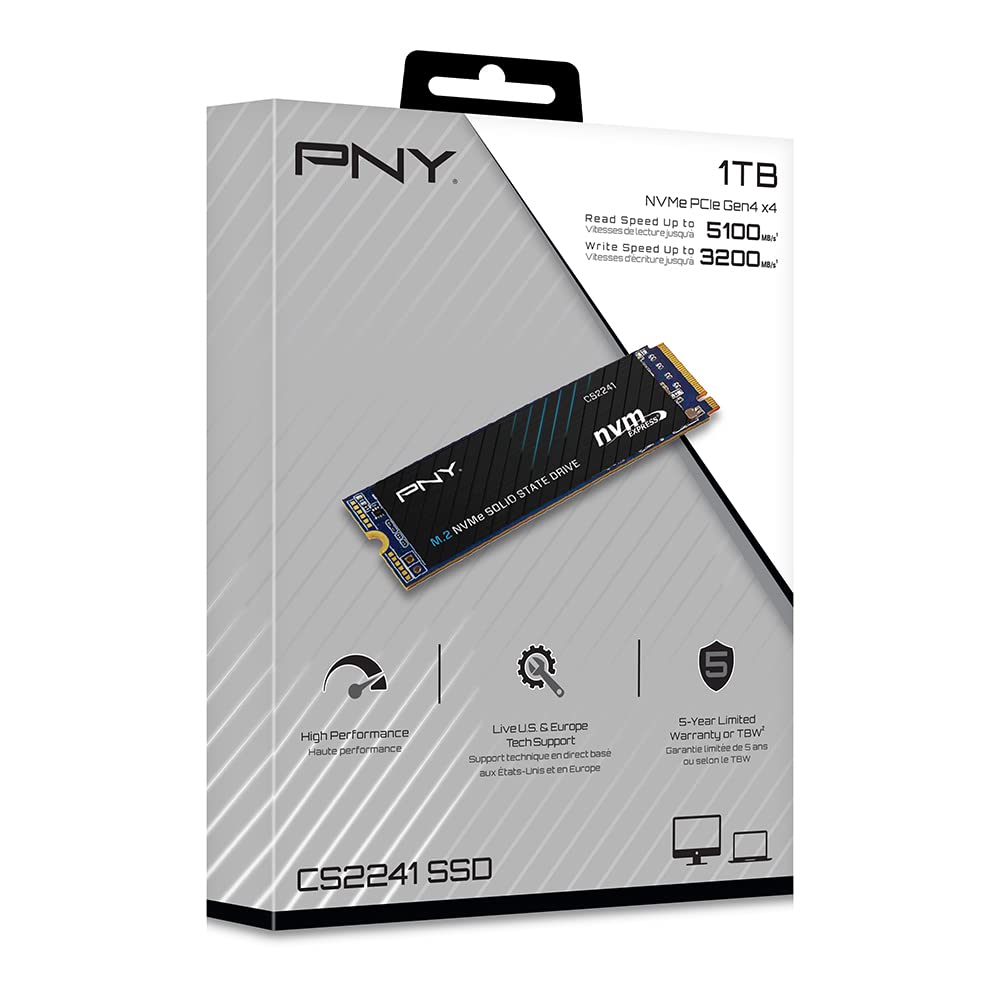 PNY CS2241 SSD 1TB M.2 2280 NVMe Gen4