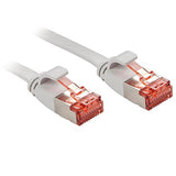 LINDY Cat.6 U/FTP Flat Patch Cable Grey 1m
