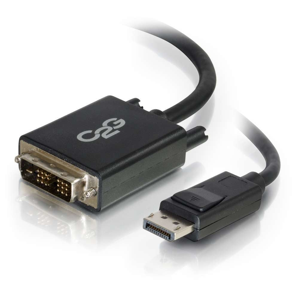 Cbl/2m DisplayPort M to DVI M BLK
