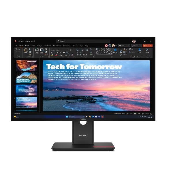 LENOVO ThinkVision T27qd-40 LED Écran 27p 2560x1440 QHD 120Hz IPS 350cd/m2 HDR10 4ms HDMI DisplayPort DaisyChain USB-C Dock 96W