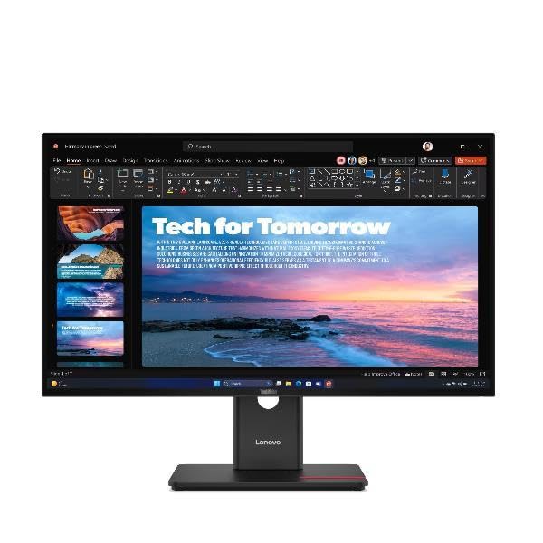 LENOVO ThinkVision T27qd-40 LED Écran 27p 2560x1440 QHD 120Hz IPS 350cd/m2 HDR10 4ms HDMI DisplayPort DaisyChain USB-C Dock 96W