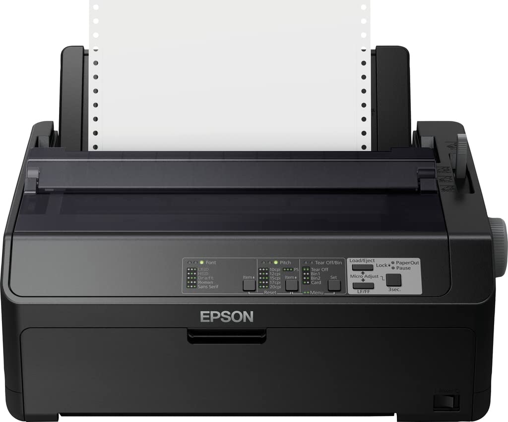 EPSON FX 890II Printer Mono B/W dot-matrix Roll 21.6cm JIS B4 254mm width 240x144dpi 9 pin 738 char/sec parallel USB 2.0