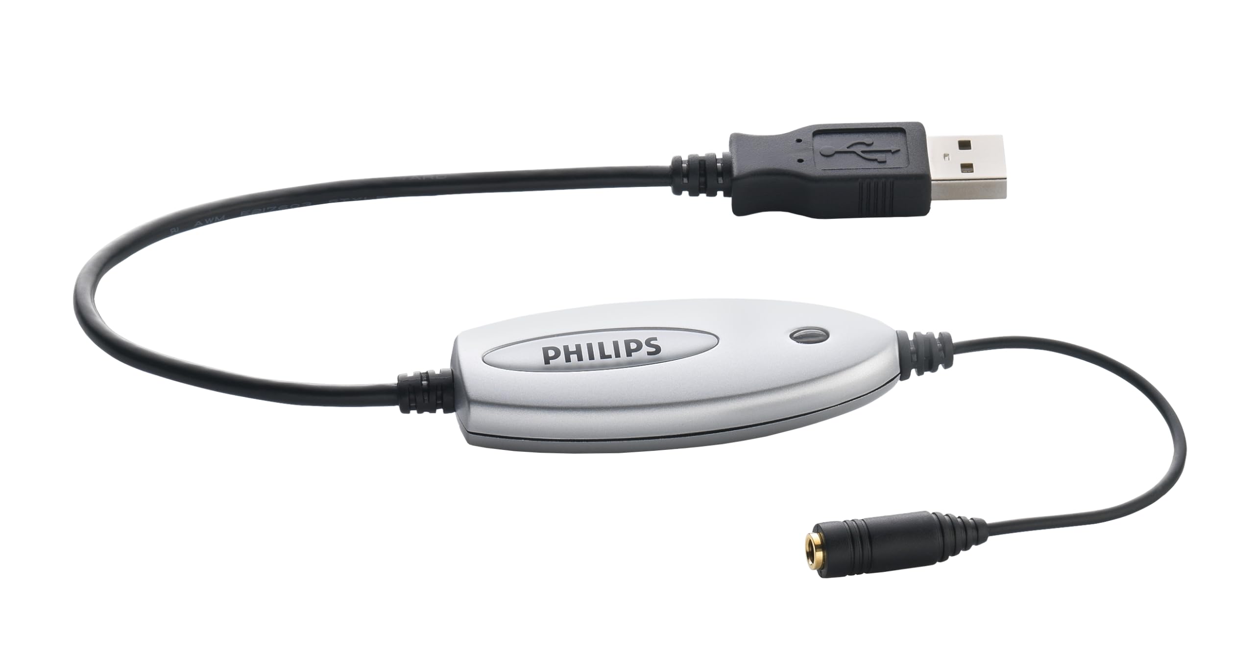 PHILIPS Adaptateur audio USB LFH9034 : stéréo, pour casques, haut-parleurs, ordi