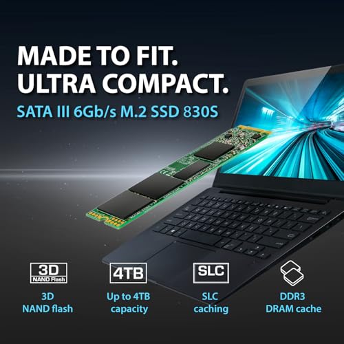 TRANSCEND 512Go SSD Interne M.2 2280 SATA3 puce TLC Parfait pour Ultrabook