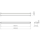 VOGEL S Barre jonction PFA9130 entre 2 PFT **20 / PFF **20 - 150 cm