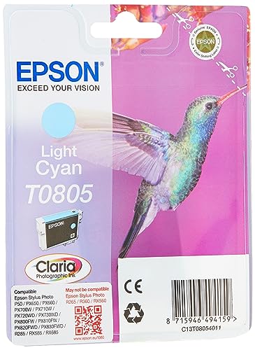 Cartouche EPSON C13T08054011 Série COLIBRI - Cyan Clair