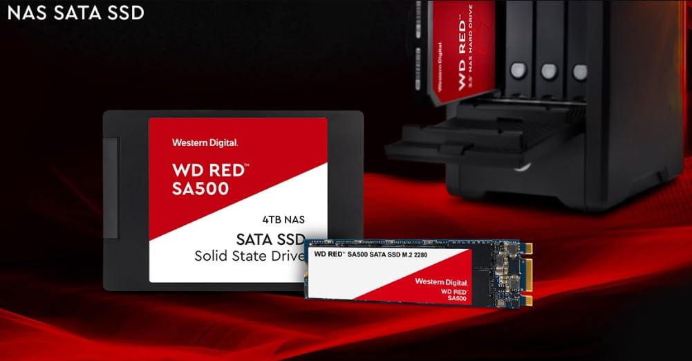 WD Red SSD SA500 NAS 4To 2.5p SATA POWERED BY SANDISK