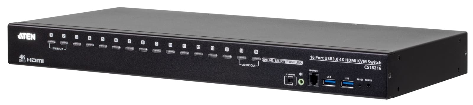 ATEN CS18216-AT-G commutateur écran, clavier et souris Noir
