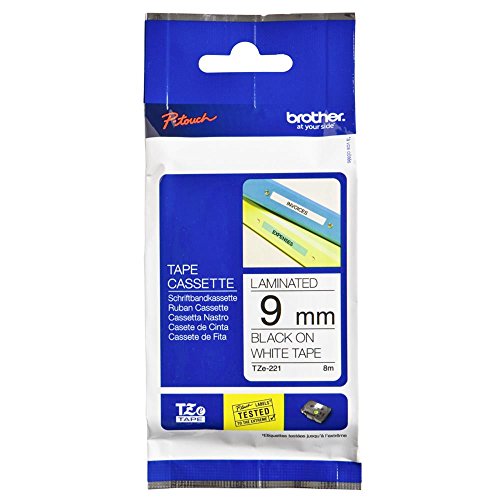 Tape/9mm black on white f P-Touch TZE