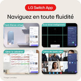 LG UltraWide 34WR55QK-B - Écran incurvé - 34i - 3440 x 1440 WQHD 100 Hz - VA - 300 cd/m2 - HDR10 - 5 ms - 2xHDMI -DP - USB-C