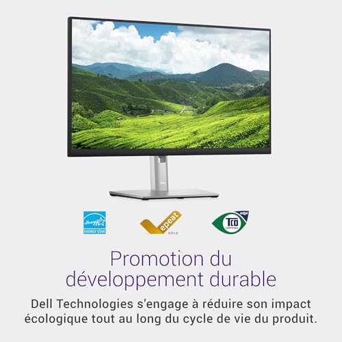 "DELL P Series P2723D 68,6 cm (27"") 2560 x 1440 pixels Quad HD LCD Noir, Argent"