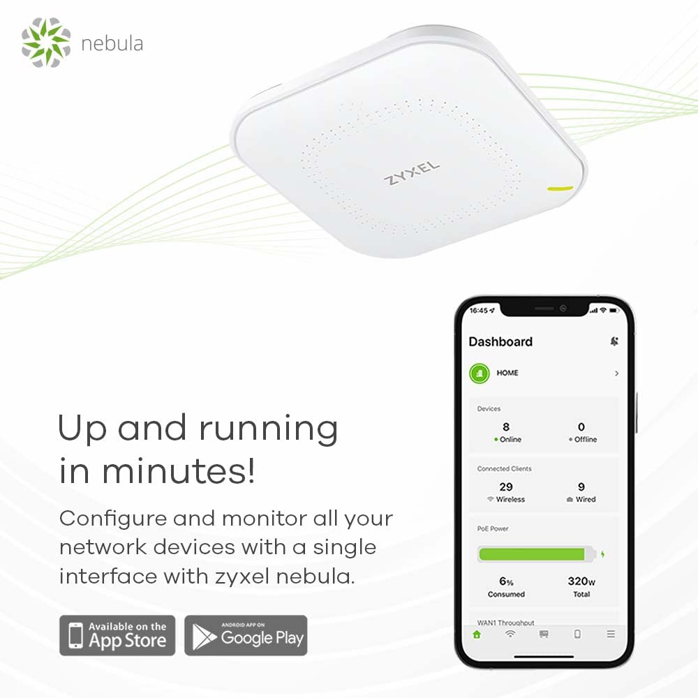 Zyxel NWA50AX 802.11ax WiFi 6 NebulaFlex