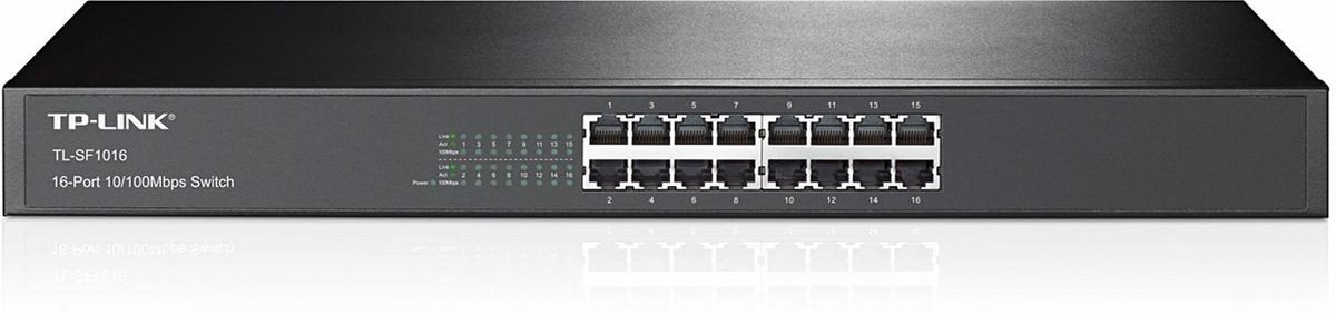 16 p 10/100M Switch 19 inch rack-mount