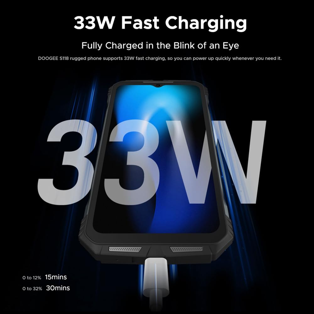 Doogee S118 (Double Sim - 6.58'', 512 Go, 8 Go RAM) Argent