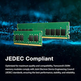 TRANSCEND 16Go JM DDR4 2666Mhz U-DIMM 2Rx8 1Gx8 CL19 1.2V