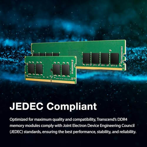 TRANSCEND JetRam 16Go DDR4 3200Mhz U-DIMM 1Rx8 2Gx8 CL22 1.2V