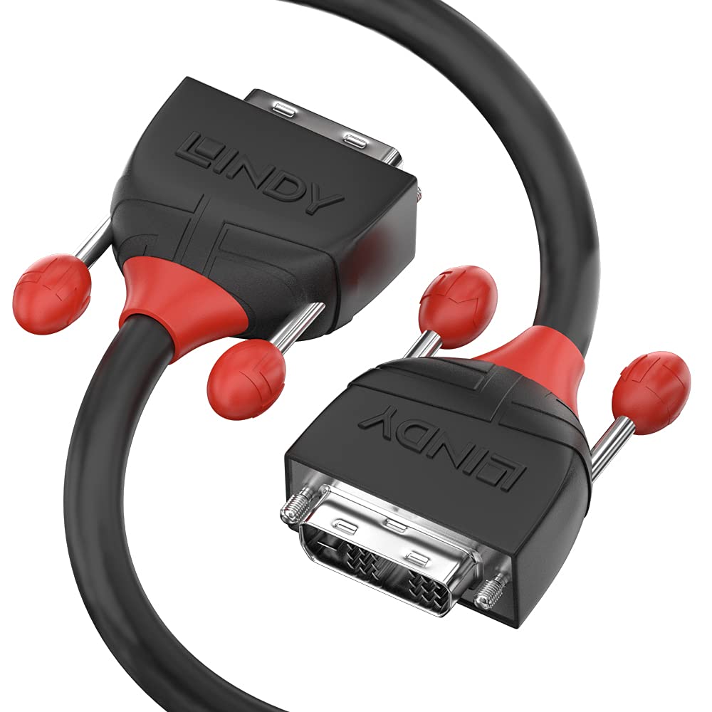 LINDY 5m DVI-D Dual Link Cable Black male / male