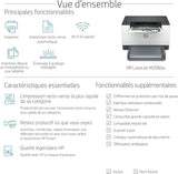 HP LaserJet Imprimante M209dw, Noir et blanc, Imprimante pour Maison et Bureau a domicile, Imprimer, Impression recto-verso; Taille compacte; Éco-énergétique; W