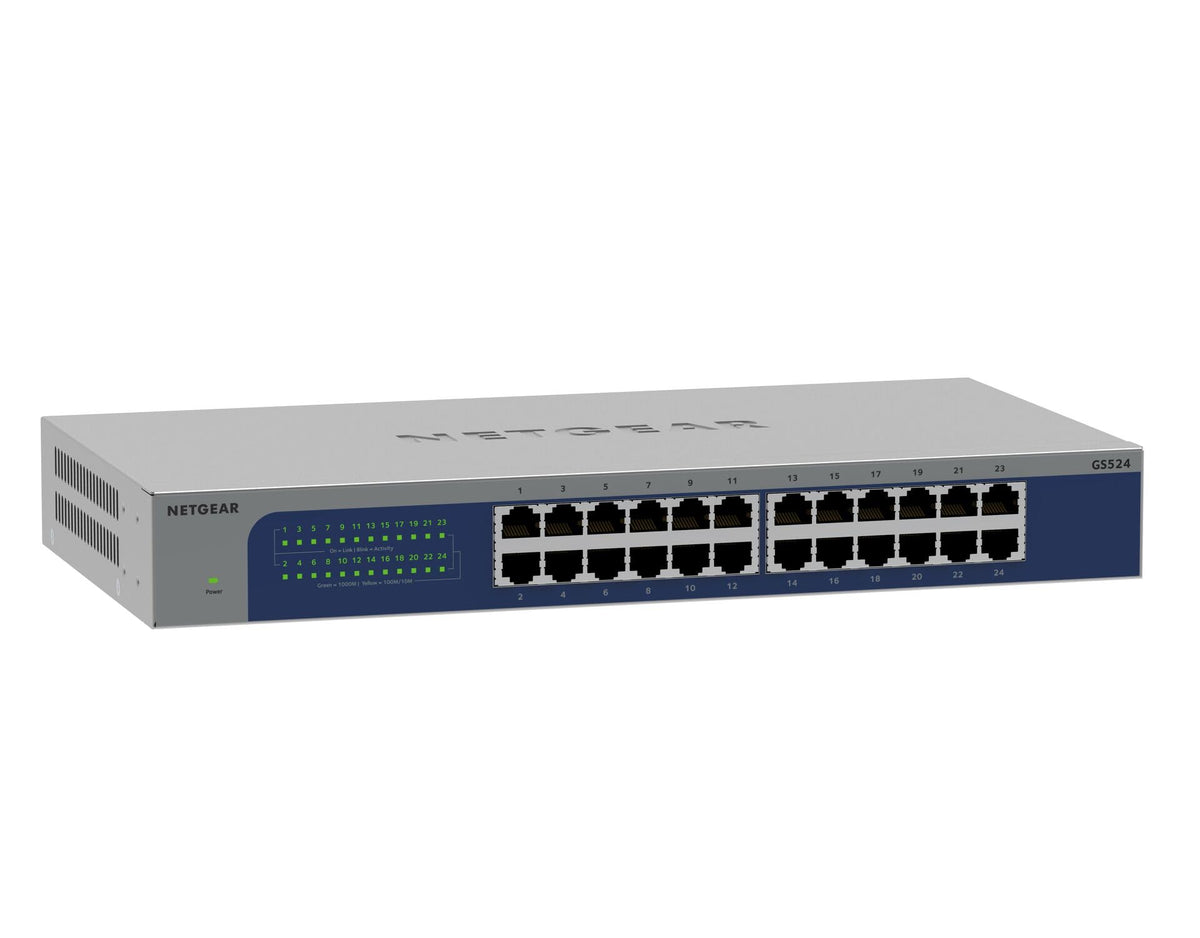 NETGEAR GS524-300EUS 24-Port Gigabit Ethernet unmanaged Switch Desktop