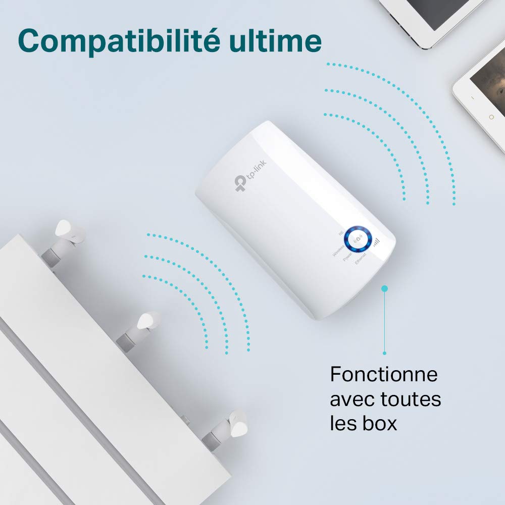 Tp-link TL-WA850RE répéteur WiFi 300Mbps sur prise elect.