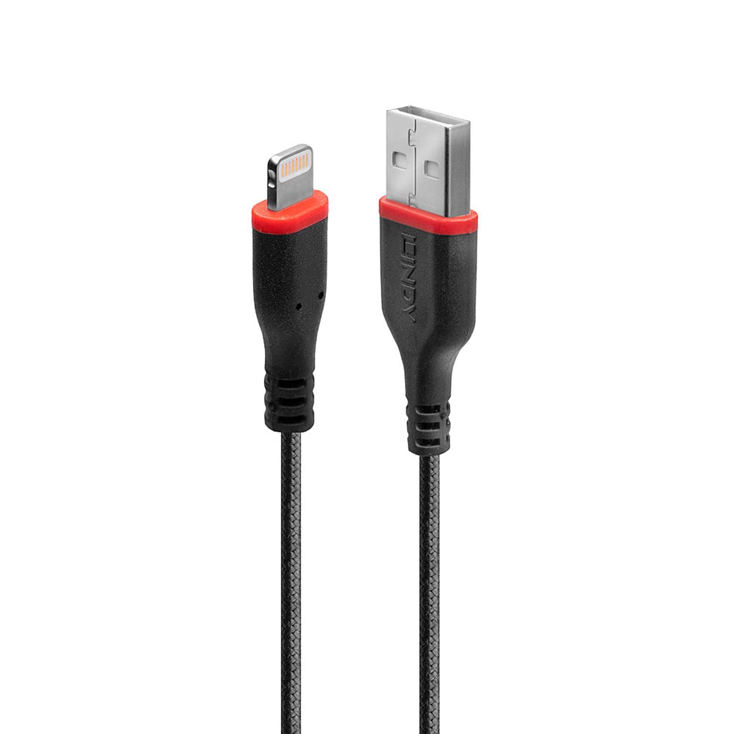 LINDY 1m Reinforced USB Type A to Lightning Charging Cable