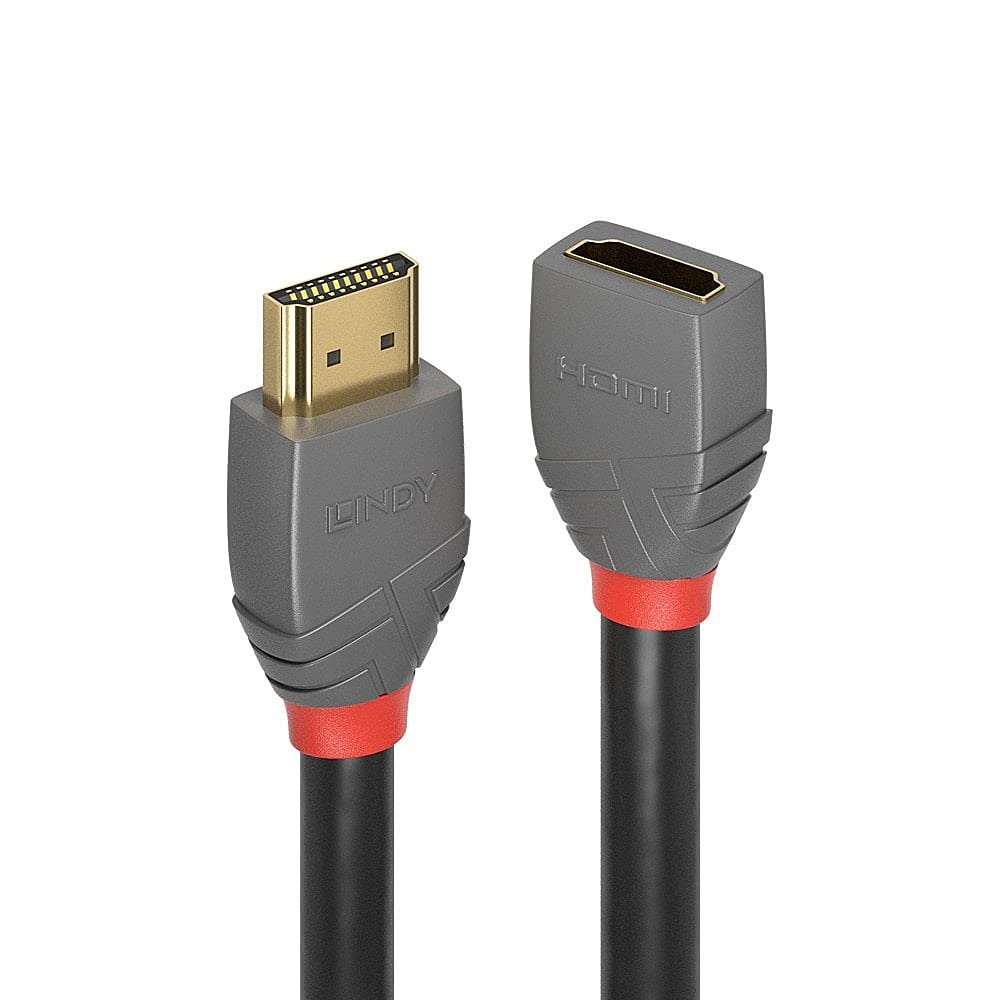 LINDY 0.5m HDMI Extension Cable Anthra Line