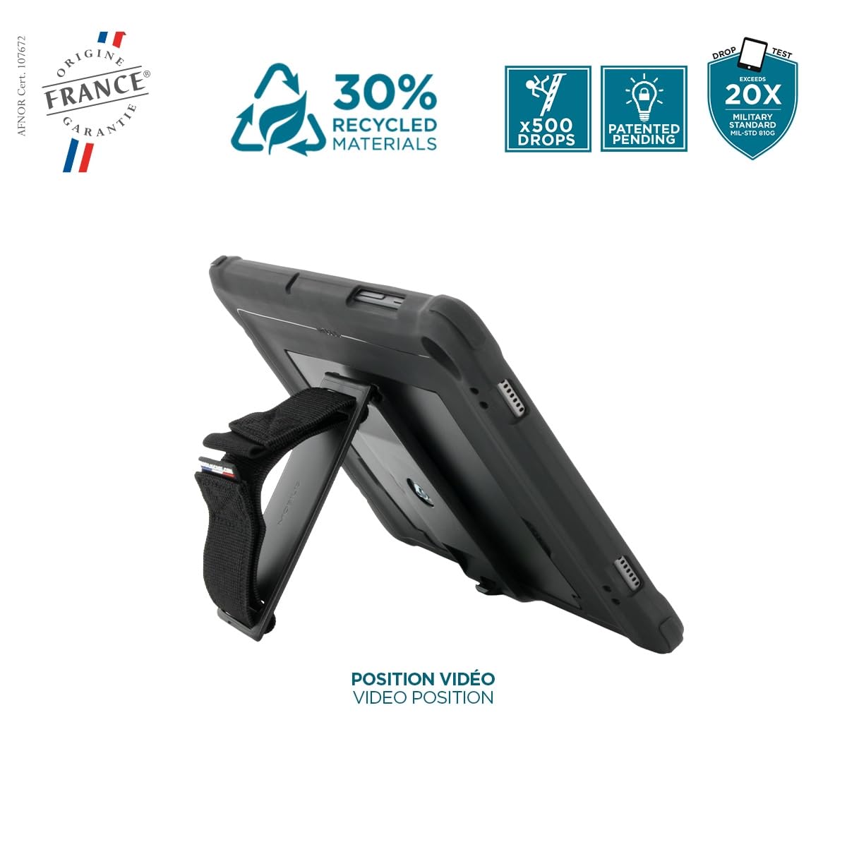 PROTECH 360° handstrap+kickstand Tab A9+