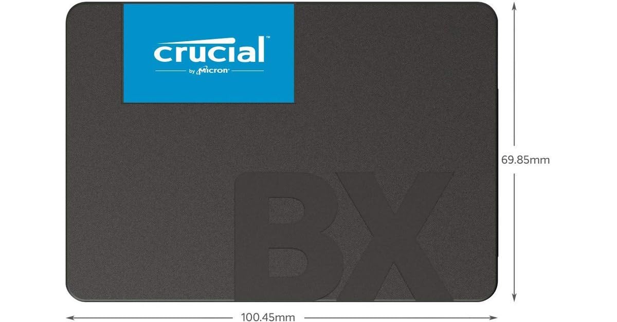 "Crucial CT500BX500SSD1 disque SSD 500 Go 2.5"" Série ATA III 3D NAND"