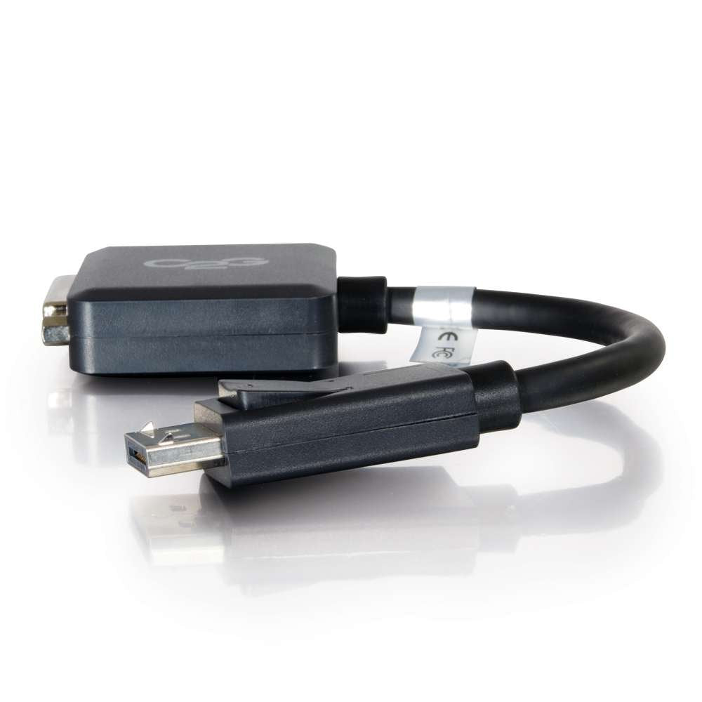 20cm DisplayPort M to DVI F BLK