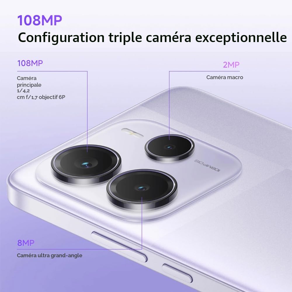 Xiaomi Redmi Note 14 5G (Double Sim - 6.67", 256 Go, 8 Go RAM) Violet