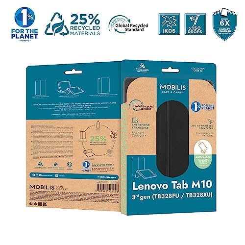 MOBILIS Coque RE.LIFE avec rabat pour Lenovo Tab M10 3e 10.1"(TB328FU /TB328XU)