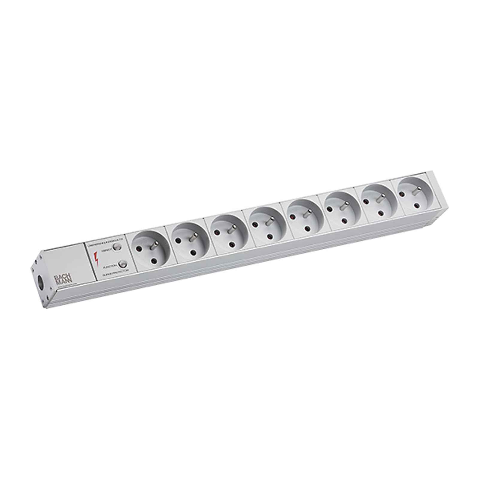 BACHMANN Multiprise 19" 333.4061 8 prises avec interrupteur et parasurtenseur