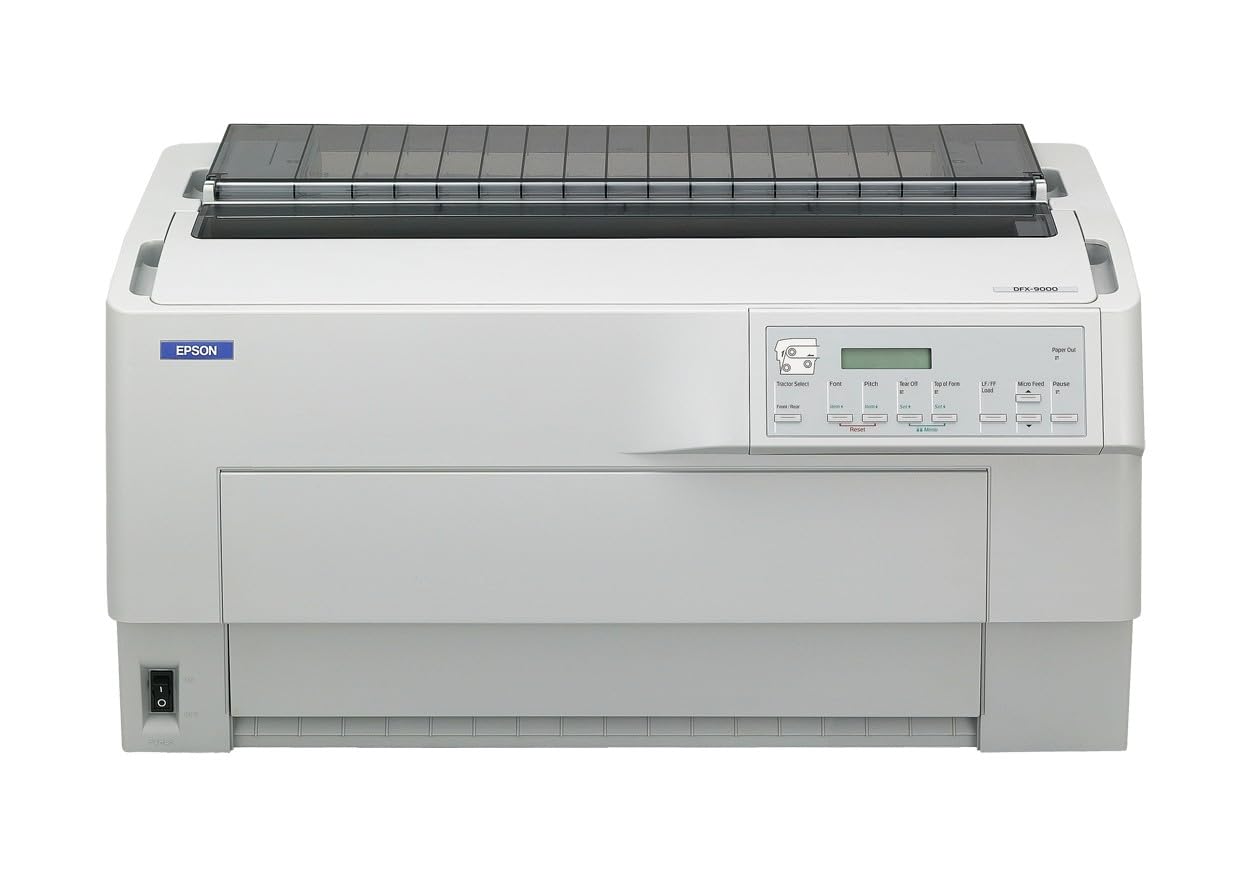 EPSON DFX 9000N Printer Mono dot-matrix 419.1mm width 240x144dpi 9pin 1550char/sec parallel USB LAN serial