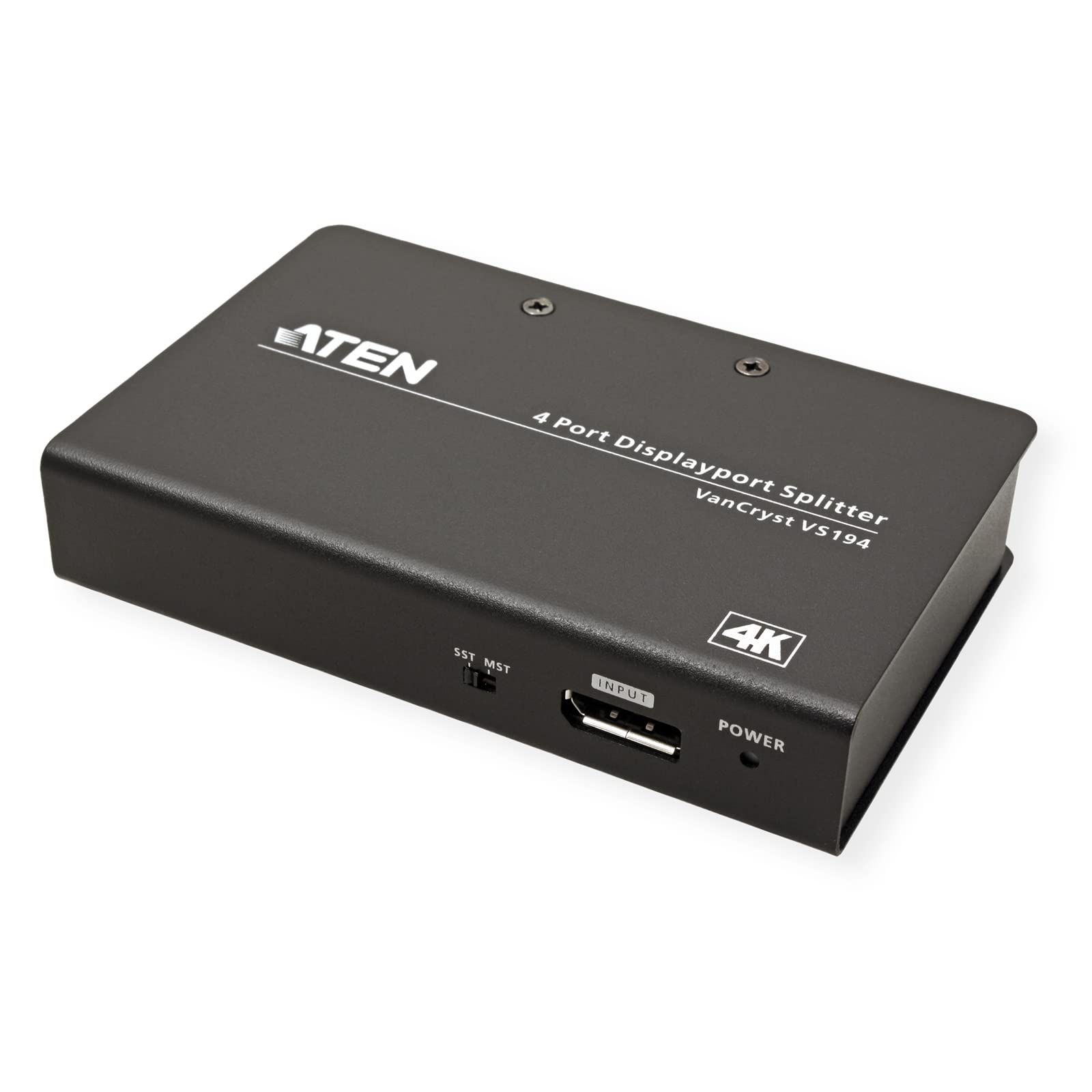 Répartiteur DisplayPort True 4K a 4 ports - DisplayPort - 4x DisplayPort - 4096 x 2160 pixels - Noir - Métal - 4K Ultra HD