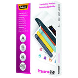 FELLOWES LAMINAT POUCH 60X90MM 125MIC 100PK