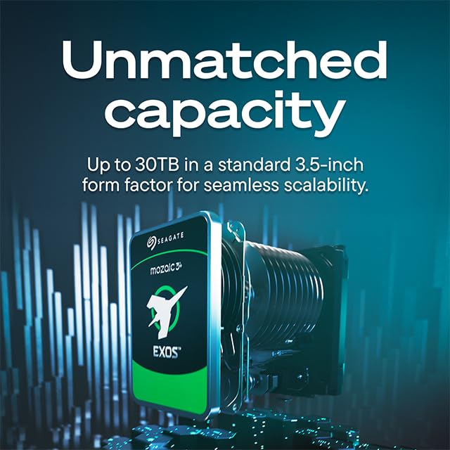 SEAGATE Disque dur Exos M 30To SATA 6 Gbit/s 7200tr/min 512Mo de mémoire cache 3.5pouces