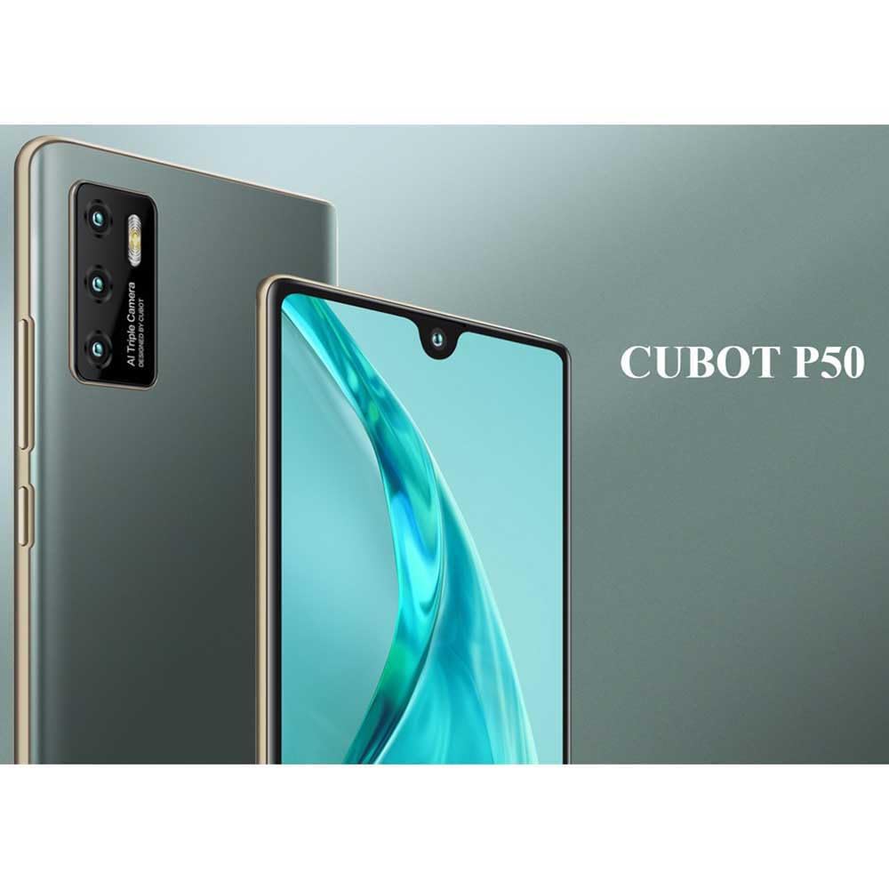 Cubot P50 (Double Sim - 6.217'', 128 Go, 6 GO RAM) Noir