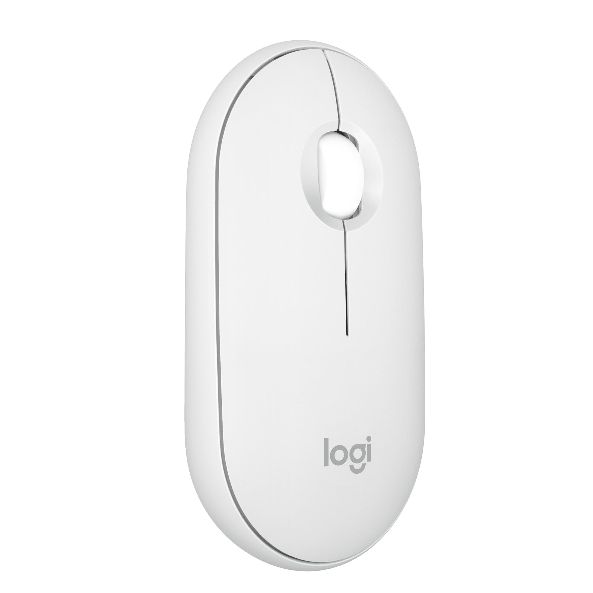 LOGITECH Pebble Mouse 2 M350s Mouse optical 3 buttons wireless Bluetooth 5.2 LE tonal white