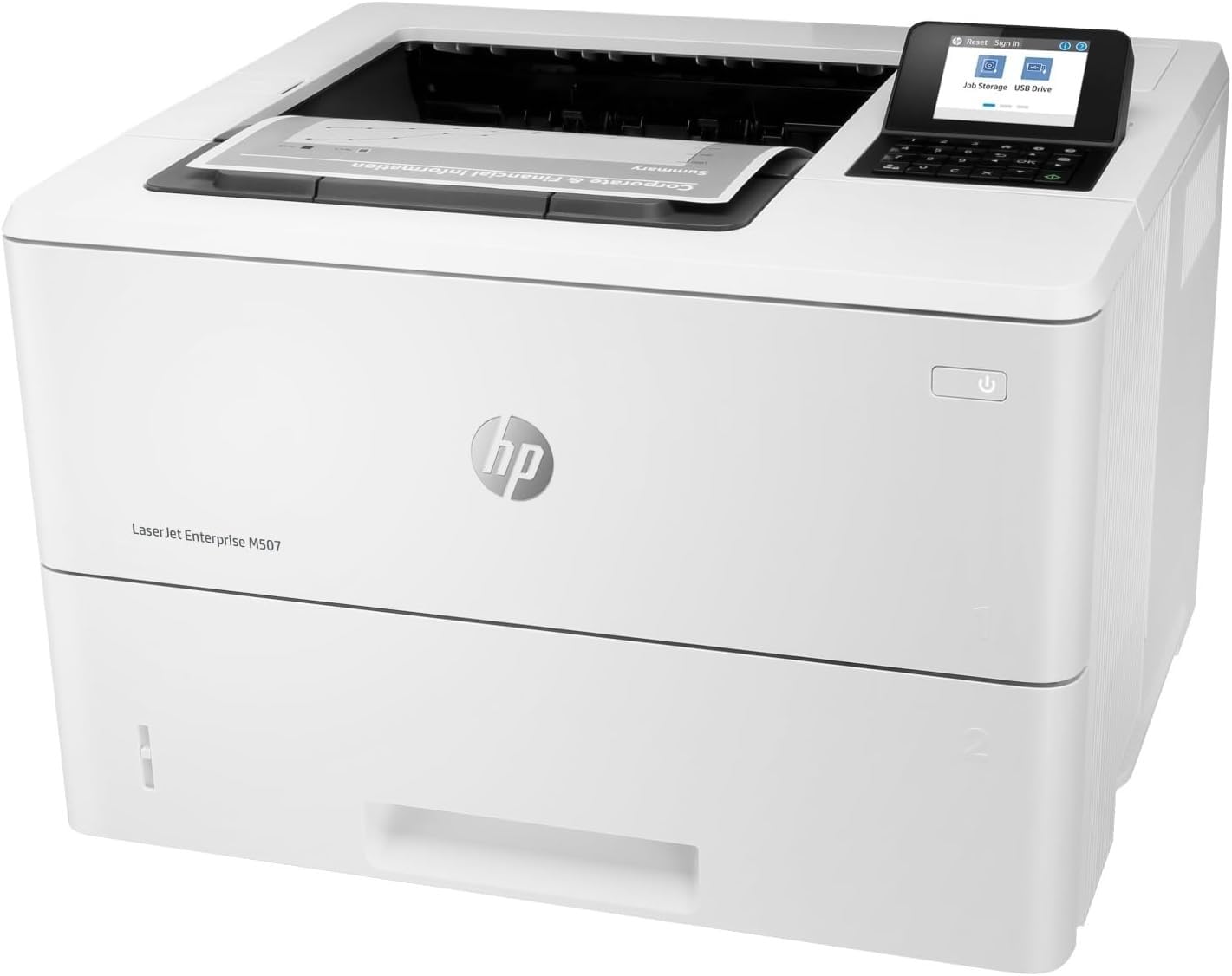 HP LaserJet Enterprise M507dn Printer Mono Duplex laser A4 1200x1200dpi 50ppm 650sheets USB LAN