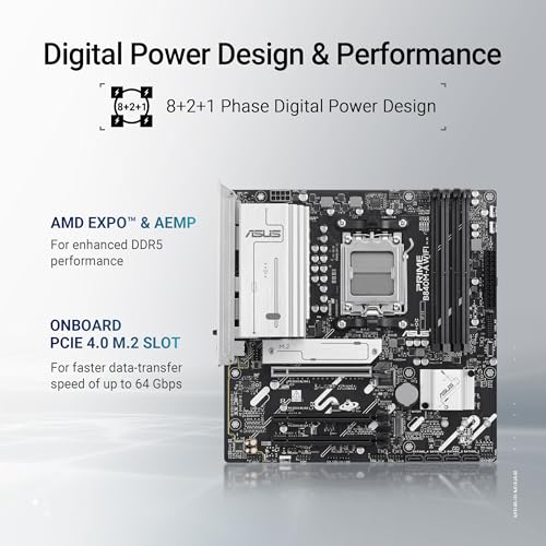 ASUS PRIME B840M-A WIFI AM5 DDR5 micro ATX MB 1xHDMI 2xDP 3xM.2 4xSATA