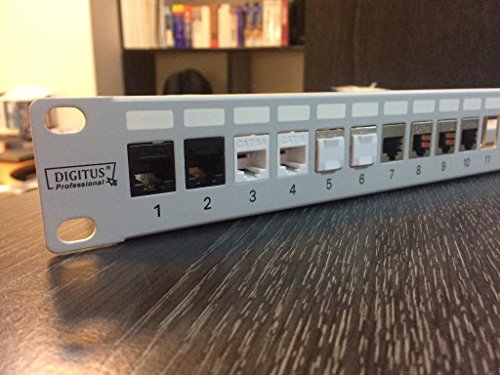 Panneau de brassage modulaire - 24 ports - Gris - Montage de rack - 1U - 483 mm - 1,5 mm - 565 mm
