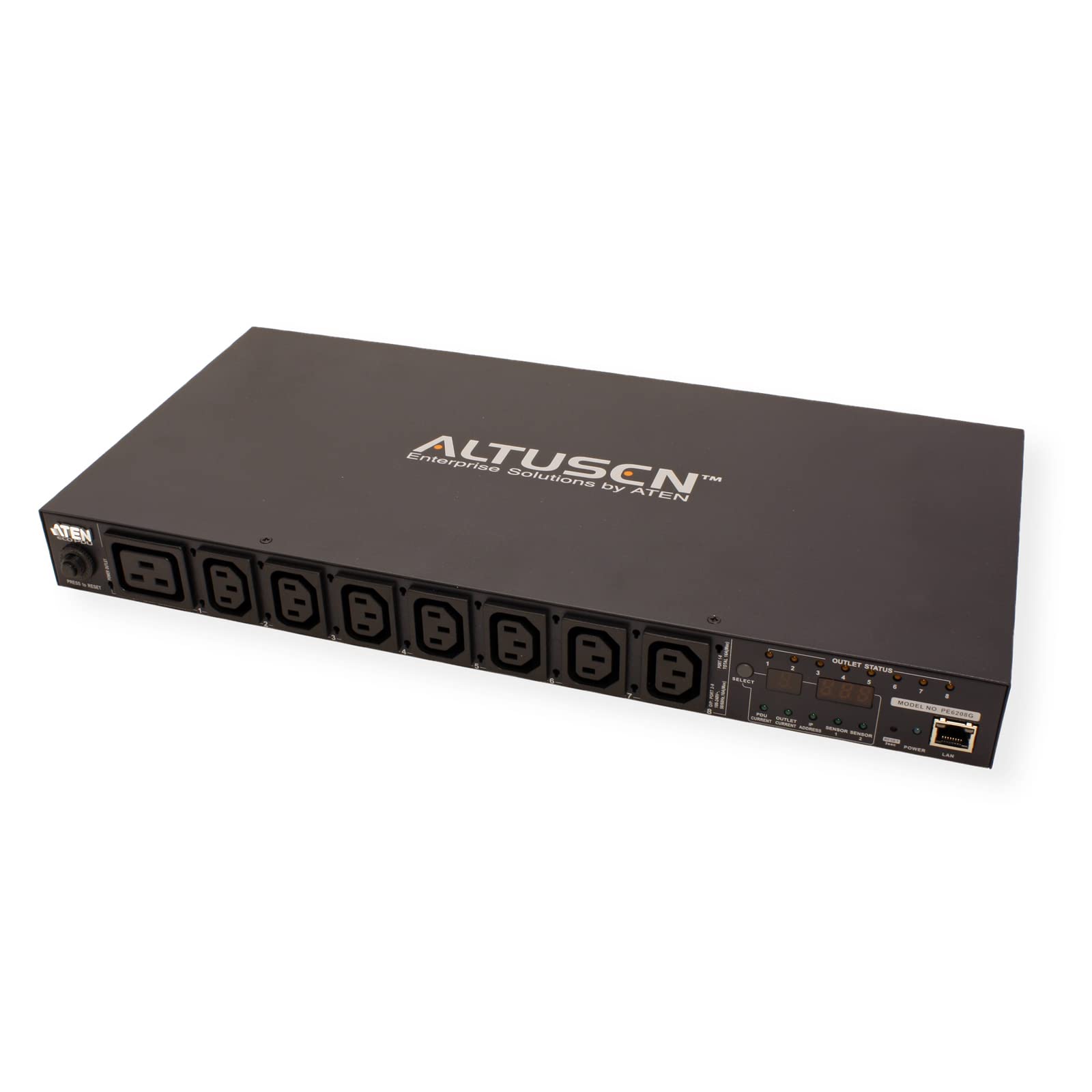Aten PE6208G-ATB-G 16A 8-Prise 1U Avec Mesure & Commutateured eco PDU