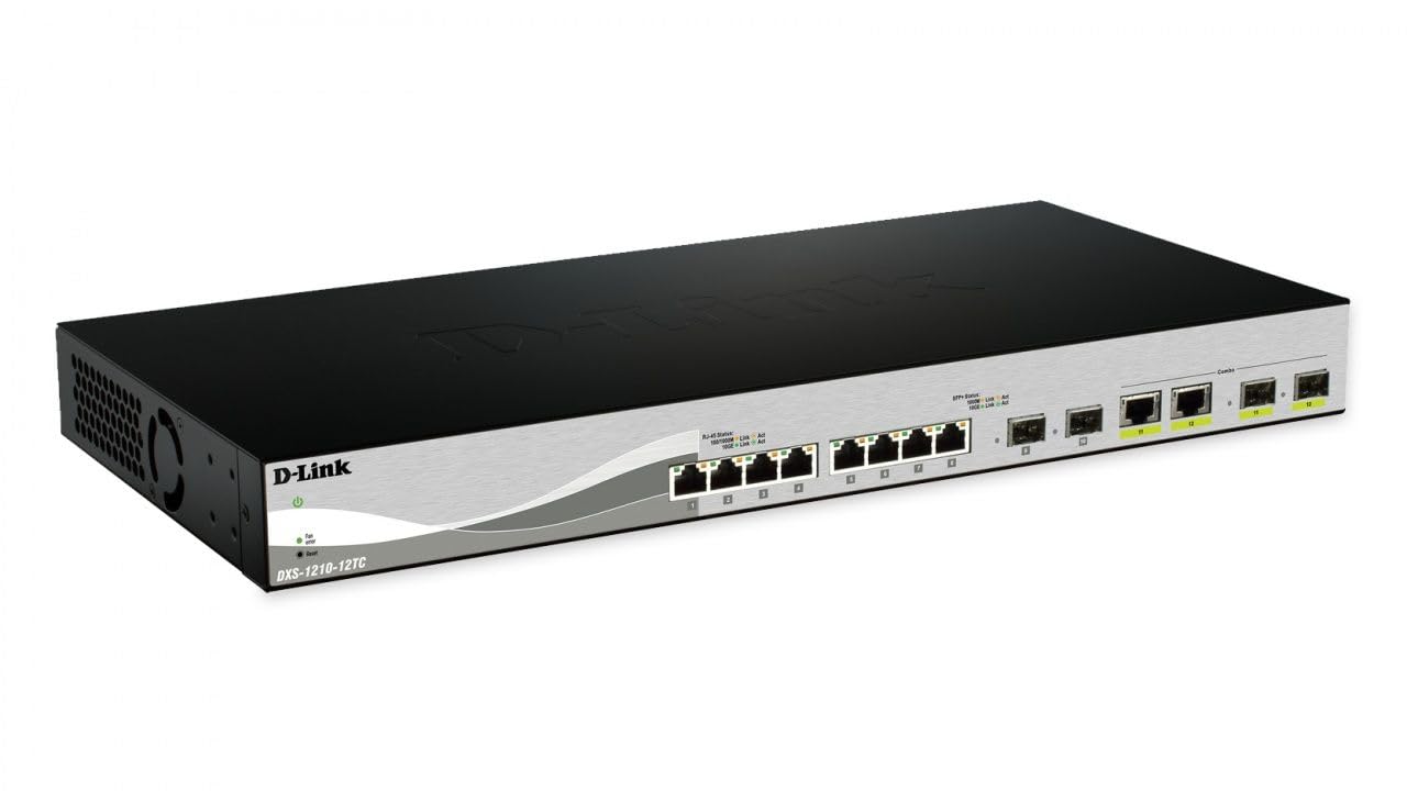 D-LINK Smart+ L2+ 10port 10GbE SFP+ & 2port Multigigabit Copper/SFP+ 100M/1G/2.5G/5G/10G