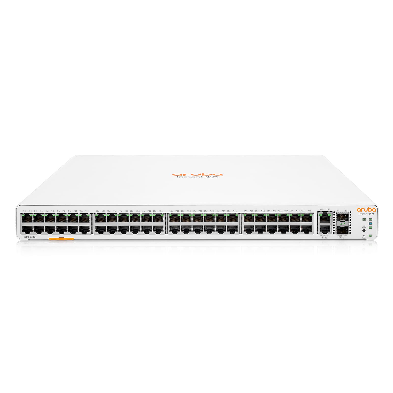 HPE Networking Instant On 1960 48G 2XGT 2SFP+ Switch Commutateur C2+ intelligent 48 x 10/100/1000 + 2 x 10 Gigabit SFP+ + 2 x 10 Gb