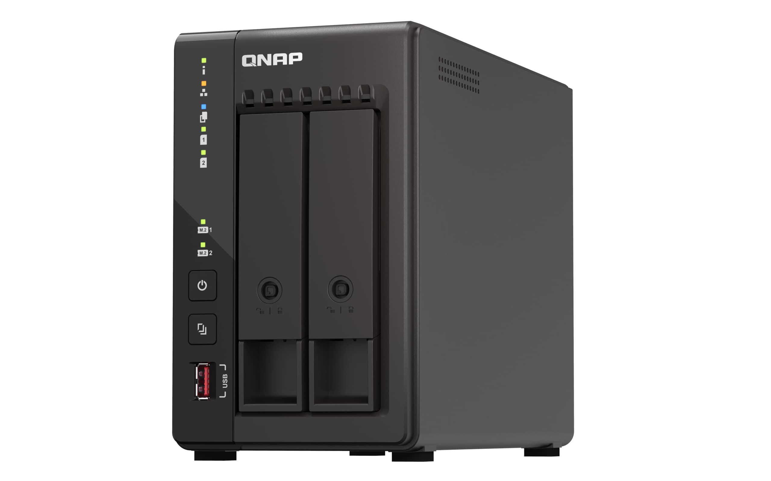 QNAP TS-253E-8G 2-bay desktop NAS Intel Celeron J6412 4C 2.0GHz burst 2.6GHz onboard 8Go RAM 2xHDMI 1.4b 2xM.2 2280 PCIe slots
