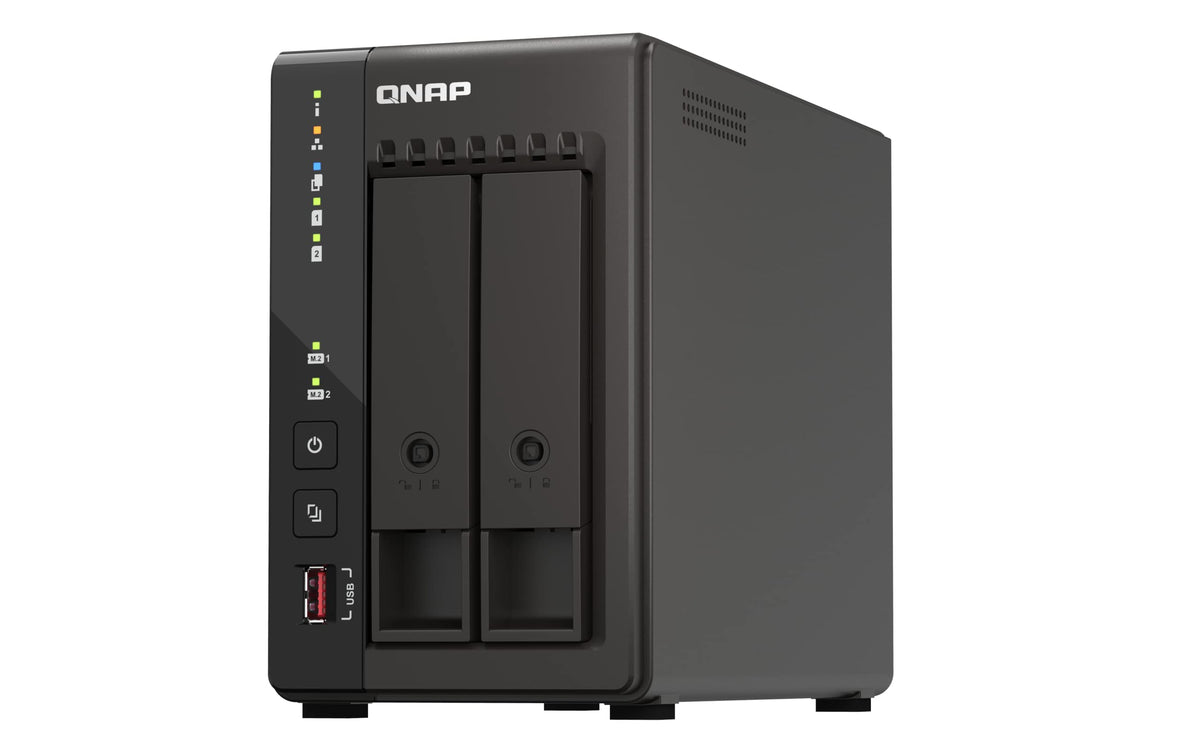 QNAP TS-253E-8G 2-bay desktop NAS Intel Celeron J6412 4C 2.0GHz burst 2.6GHz onboard 8Go RAM 2xHDMI 1.4b 2xM.2 2280 PCIe slots
