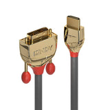 LINDY 15m Gold HDMI to DVI-D-Cable HDMI to DVI-D 18+1 connector