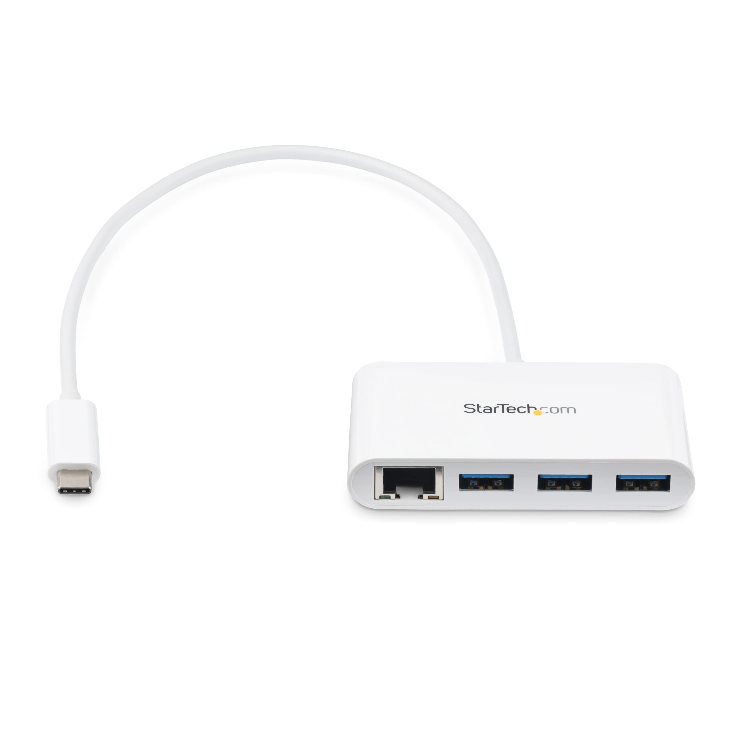 3 Port USB C Hub w/GbE - C to A USB 3.0