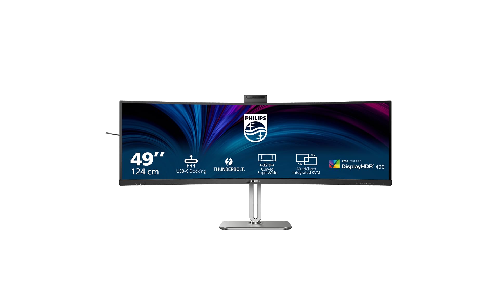 PHILIPS 49B2U6903CH/00 48.8p 5120x1440 VA Curved H/A 170mm SUPERWIDE USB-C 75Hz DP 2xHDMI USB HUB SPEAKERS webcam